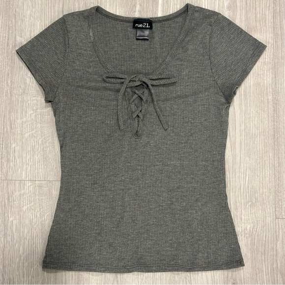 Rue21 Ribbed Crop Top - Picture 1 of 3